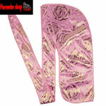 Pink Rose Design Durag